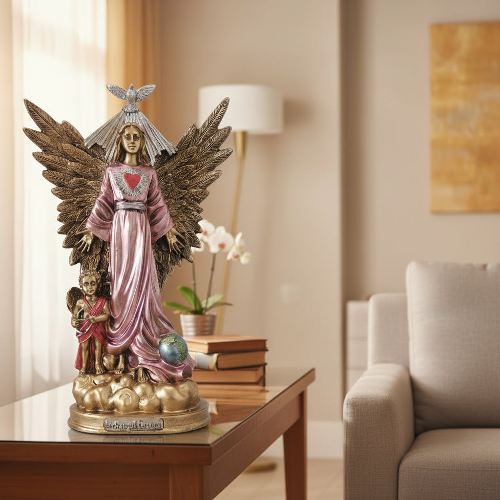 Arcángel Chamuel – Amor, Paz y Armonía | Escultura Decorativa 30 cm