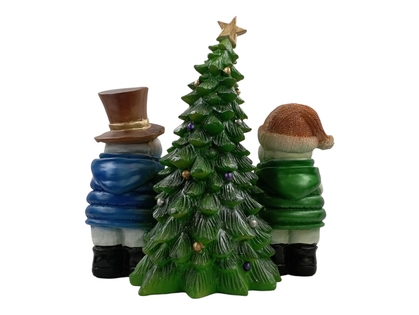 Decoraciones navideñas muñecos de nieve con árbol de navidad Decoración Navideña Familia de Muñecos de Nieve – Espíritu de Alegría y Calidez