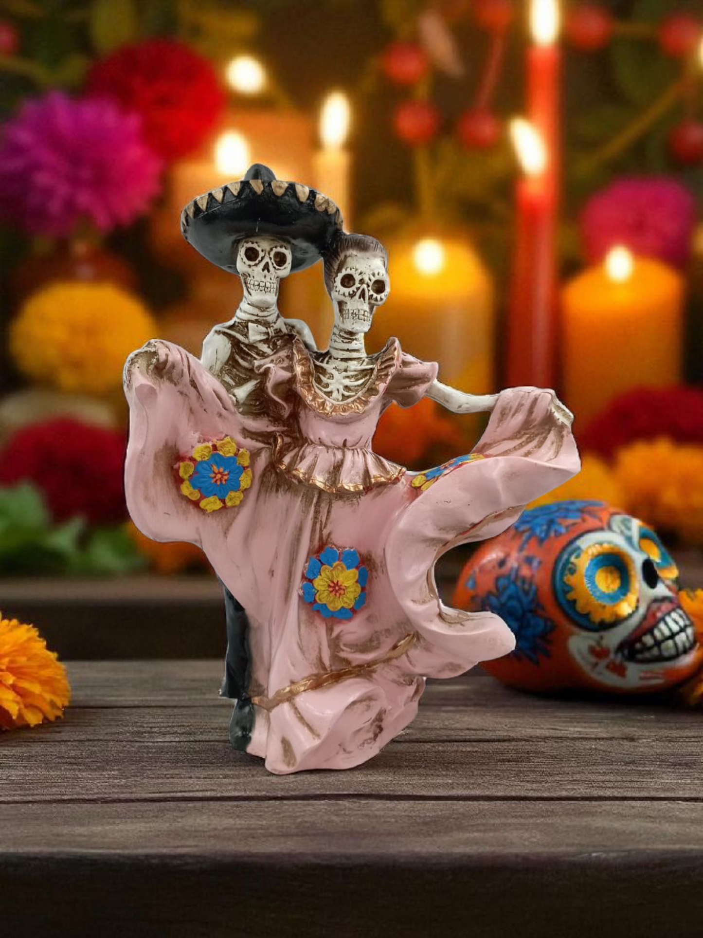 Catrines decorativos para día de muertos decoracion de ofrendas mexicanas.