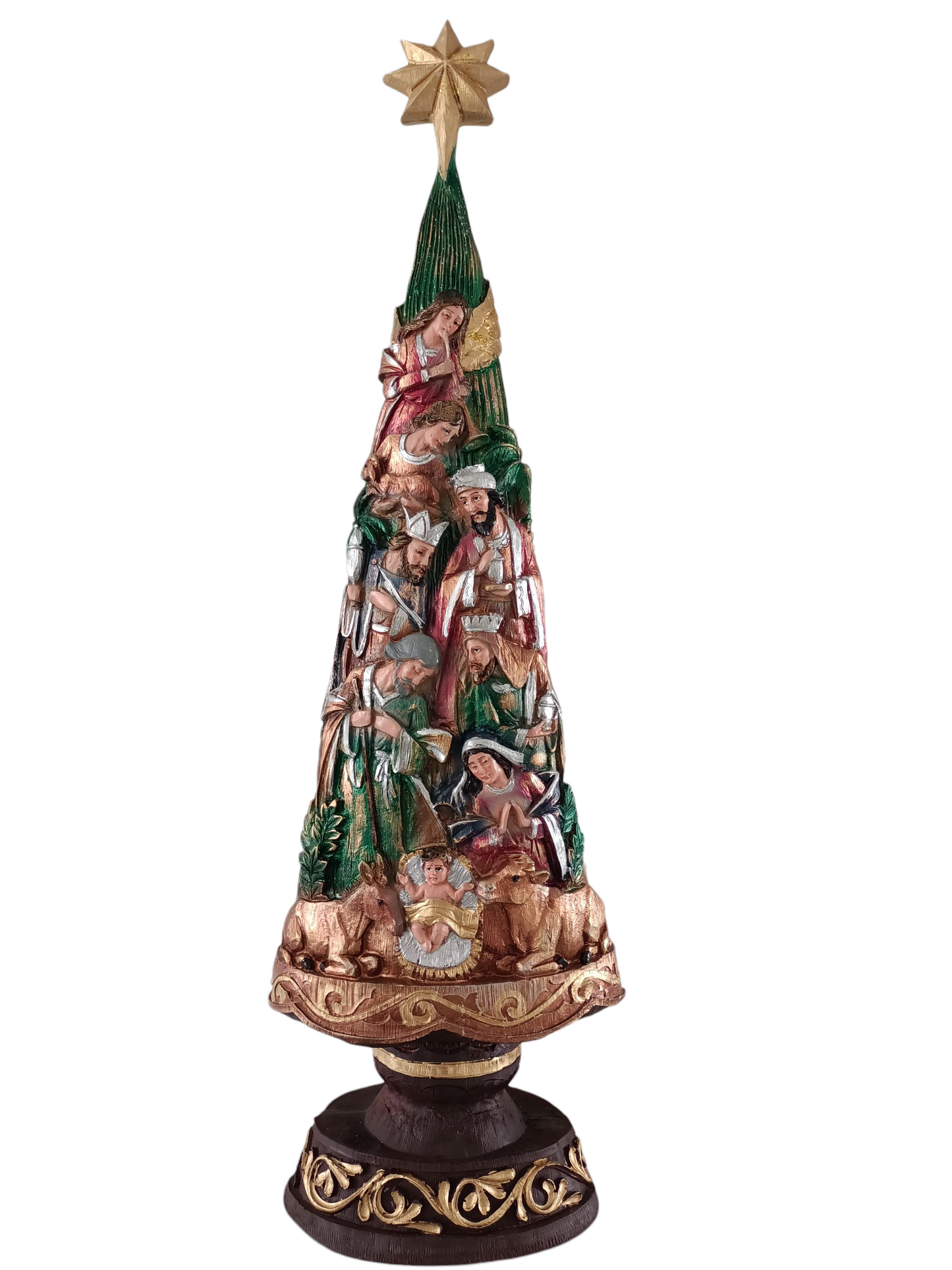 Árbol Navideño con Pesebre y Nacimiento – 75 cm