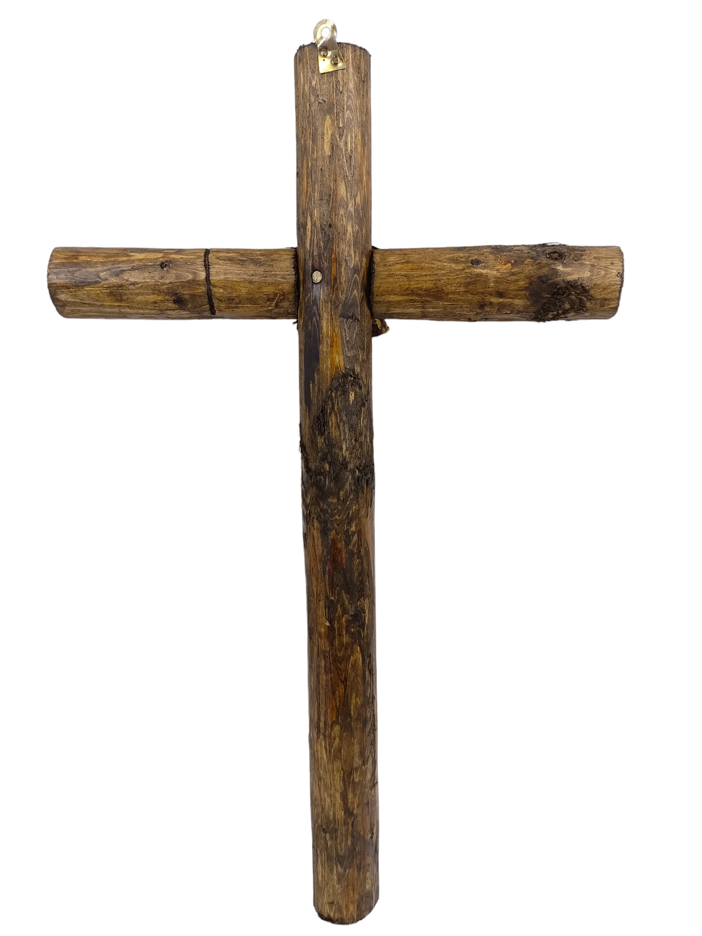 Cristo con tronco cruz religión 50 cm
