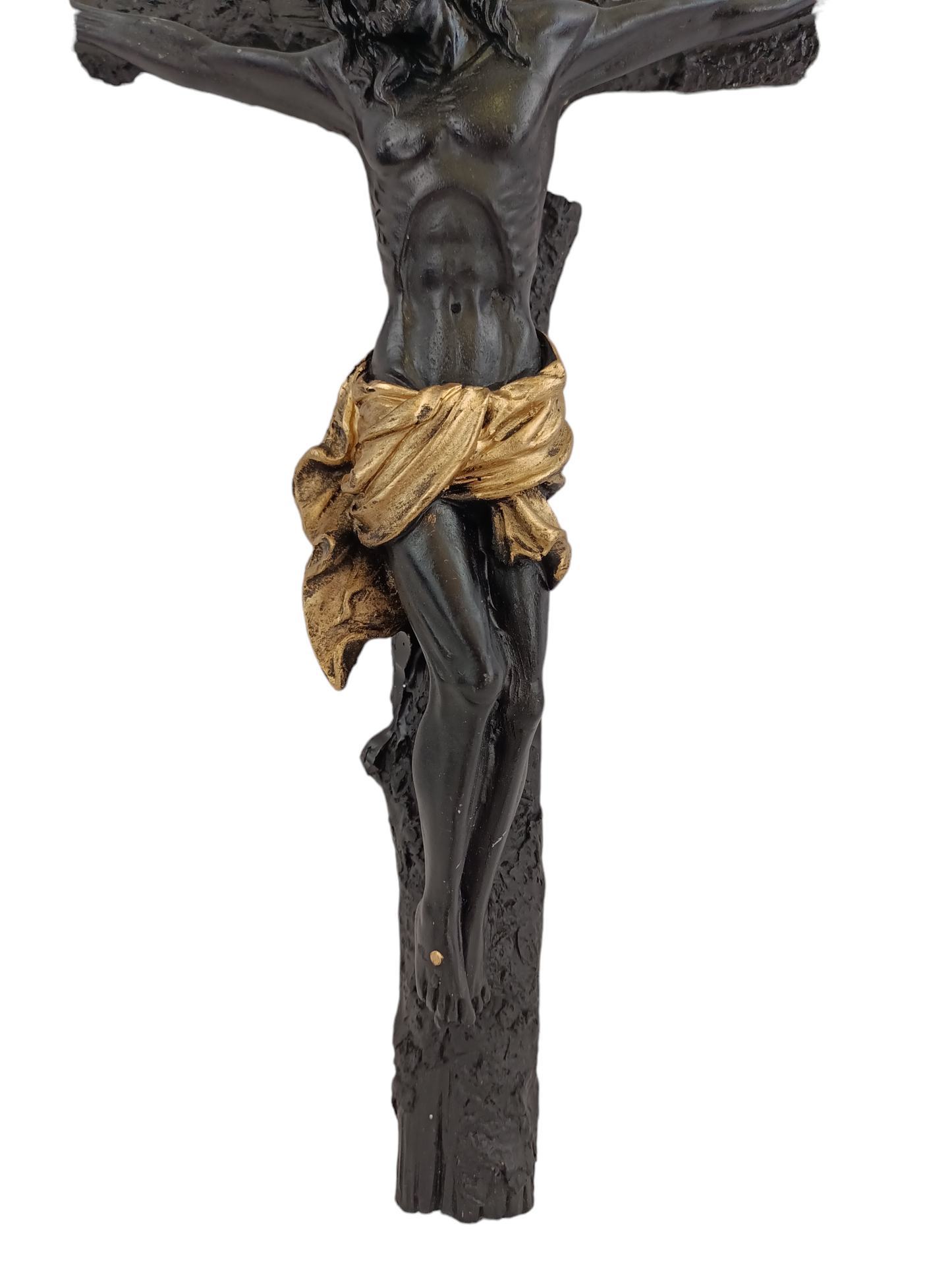 Crucifijo de Pared, Cruz de resina, Cristo de Esquipulas. Señor del veneno.