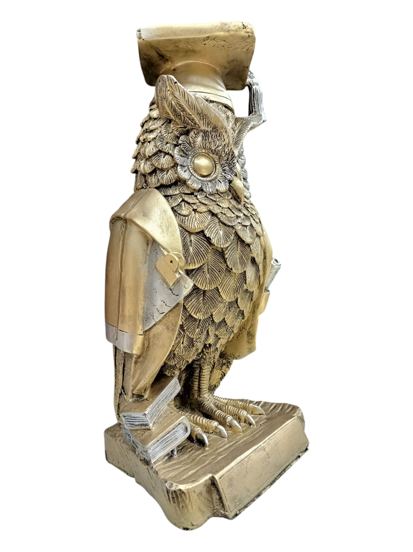 Búho de Graduación con Toga y Birrete – Figura Decorativa en Resina