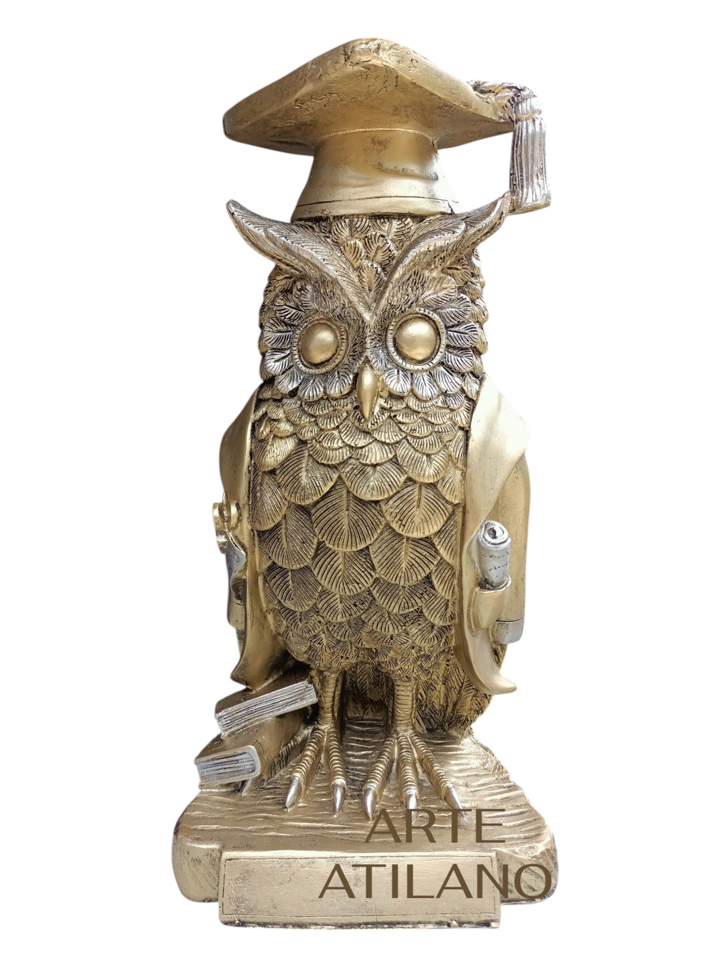 Búho de Graduación con Toga y Birrete – Figura Decorativa en Resina