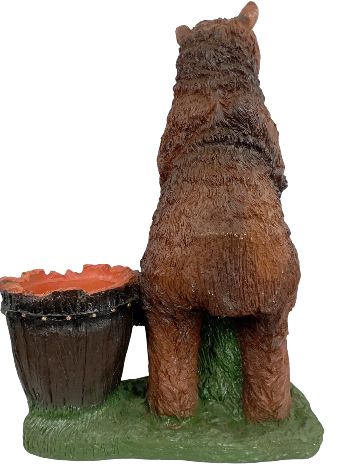 Oso Decorativo “Bienvenidos” y Maceta para Jardín