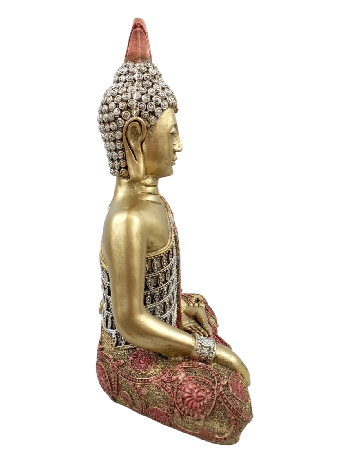 Buda Meditando Krishna 30 cm de Resina – Estatua Decorativa Espiritual para Hogar, Altares y Meditación