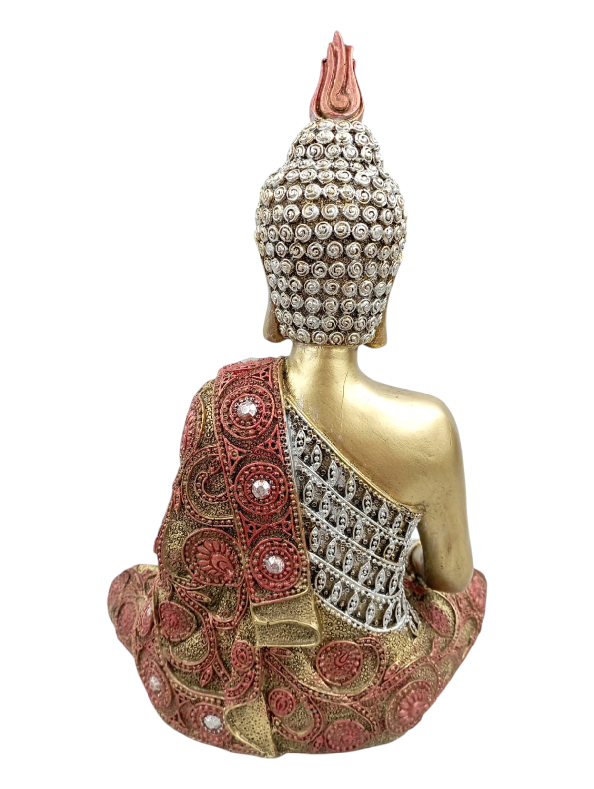 Buda Meditando Krishna 30 cm de Resina – Estatua Decorativa Espiritual para Hogar, Altares y Meditación