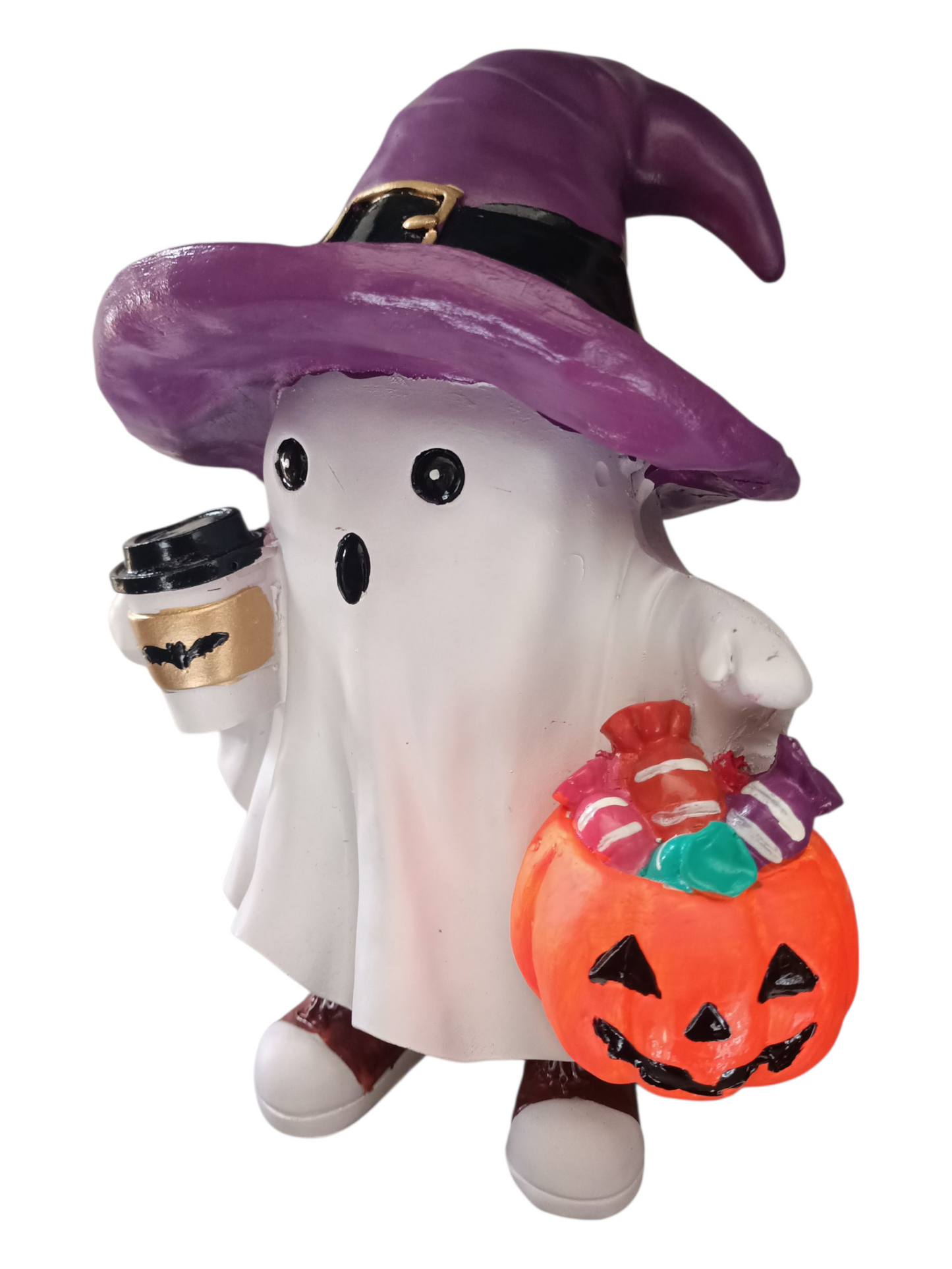 Adorno Fantasma – Resina 30 cm | Decoración de Halloween Detallada y Duradera | Adorno día de muertos