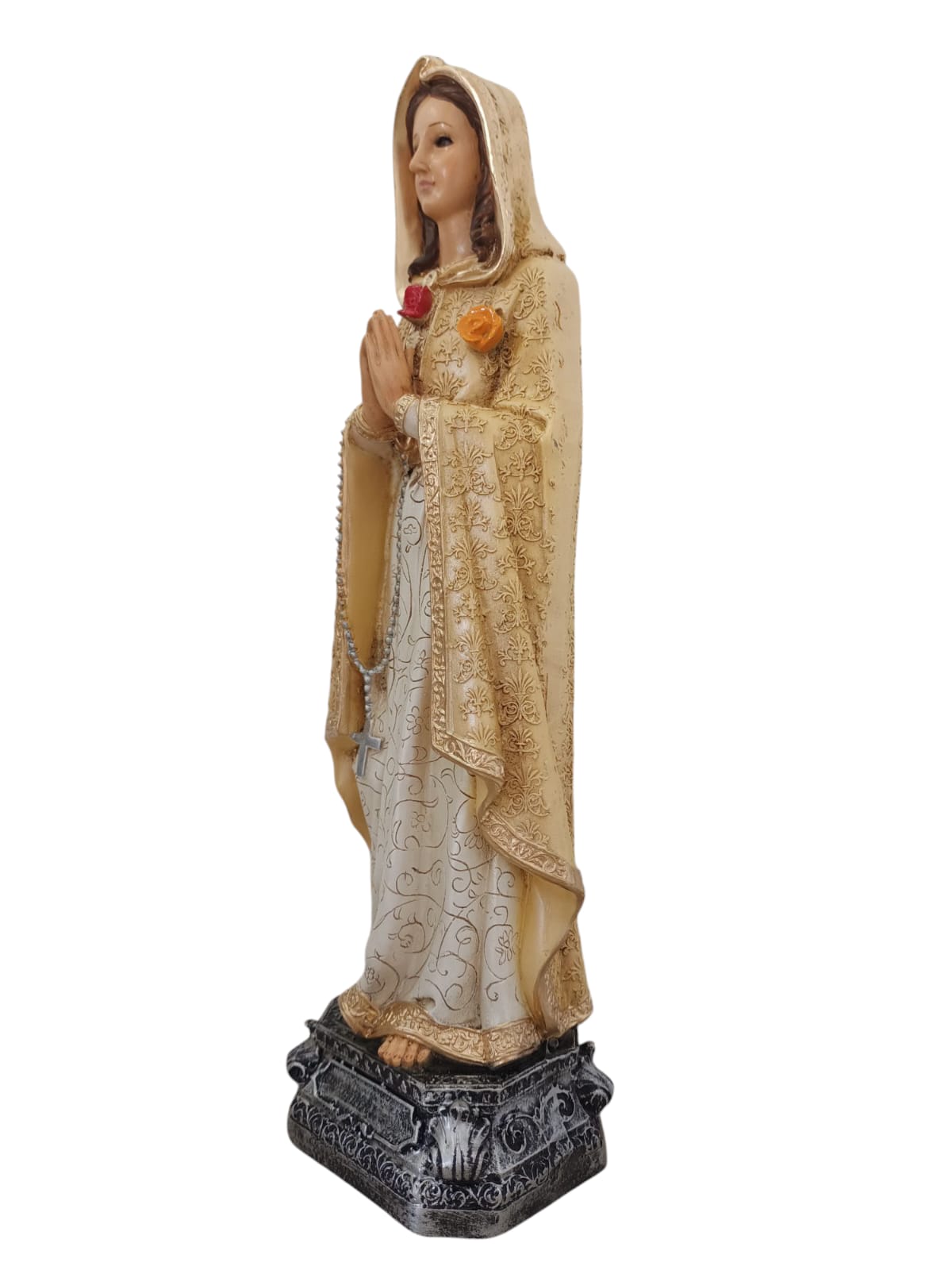 Virgen de la Rosa Mística – Amor, Protección y Milagros | 30 cm