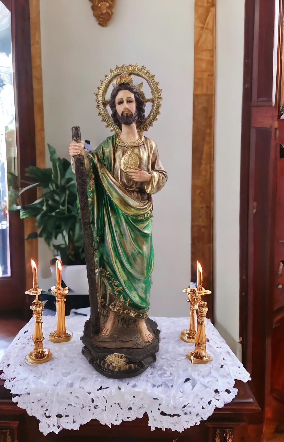 San Judas Tadeo de 50 cm en Resina – Protector de las Causas Difíciles