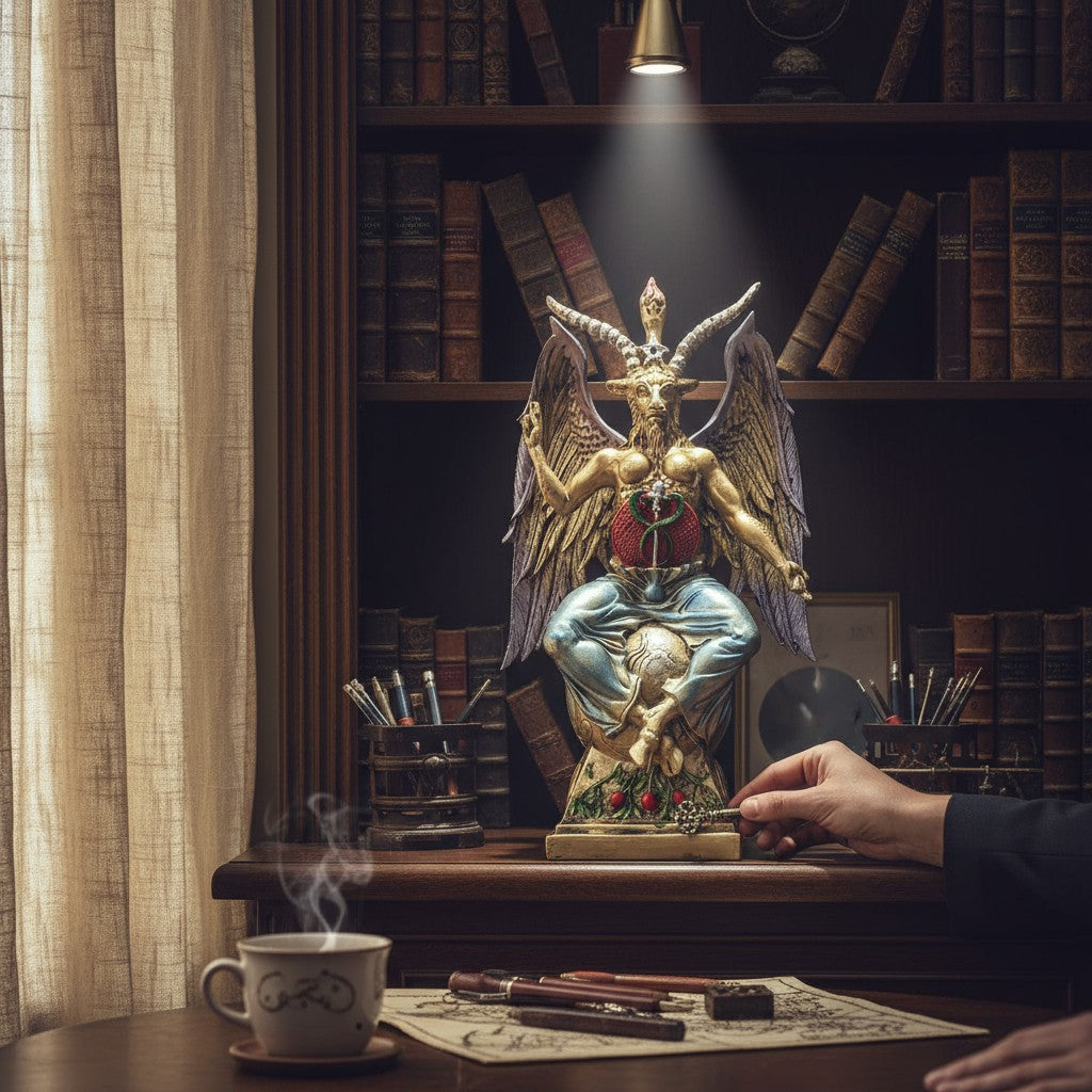 Baphomet Diablo Macho Cabrío grande - Resina | Envío Rápido