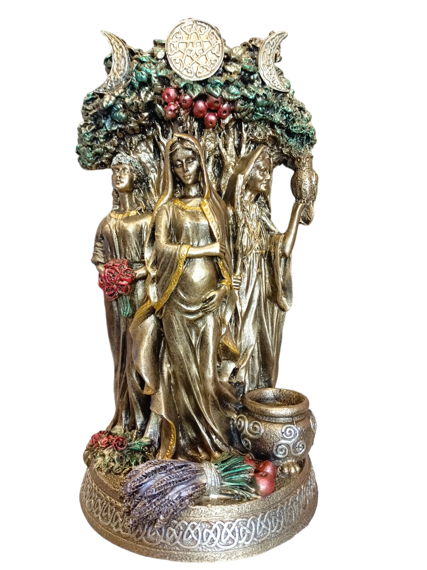 Diosa Hécate Triple Wicca de 25 cm