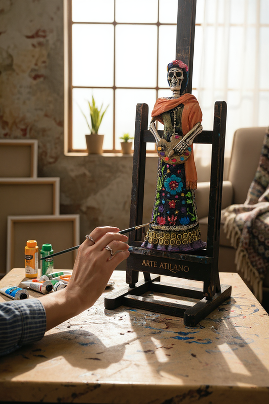 Catrina Frida de 30 cm día de muertos decoracion