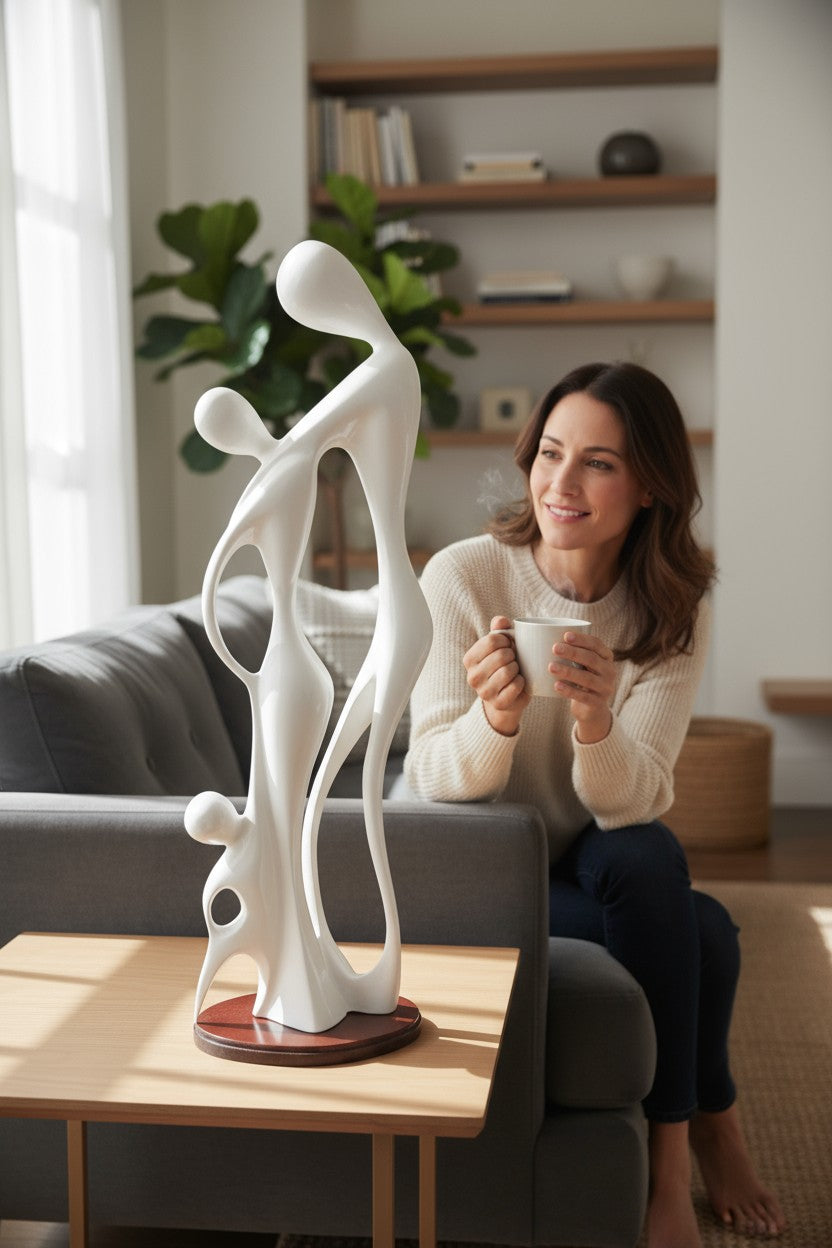 Escultura decorativa moderna de la familia abstracta - Arte Atilano
