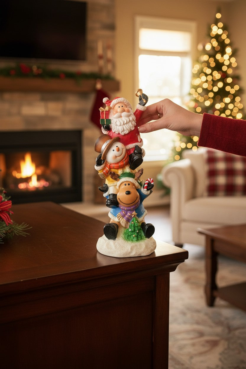 Adornos decorativos navideños santa Claus papa Noel muñeco de nieve reno ciervo navideño