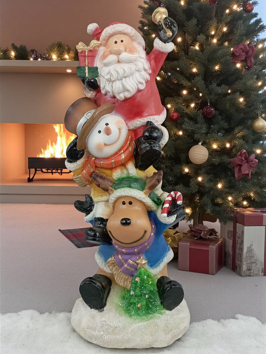 Adornos decorativos navideños santa Claus papa Noel muñeco de nieve reno ciervo navideño