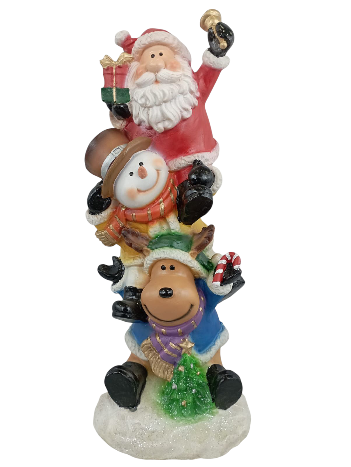 Adornos decorativos navideños santa Claus papa Noel muñeco de nieve reno ciervo navideño