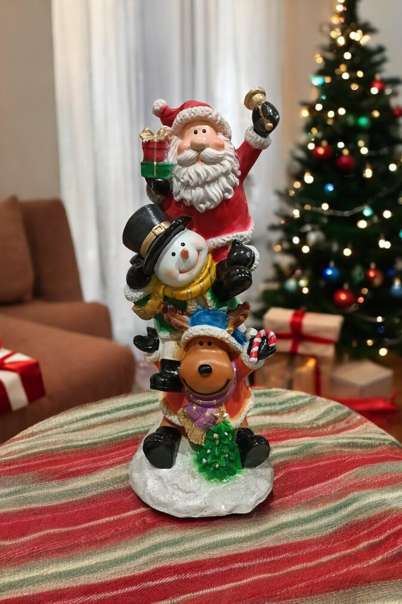 Adornos decorativos navideños santa Claus papa Noel muñeco de nieve reno ciervo navideño