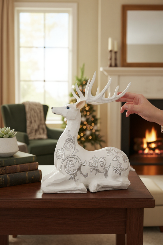 Venado ciervo moderno decorativo nórdico acogedor decoracion de navidad navideñas.