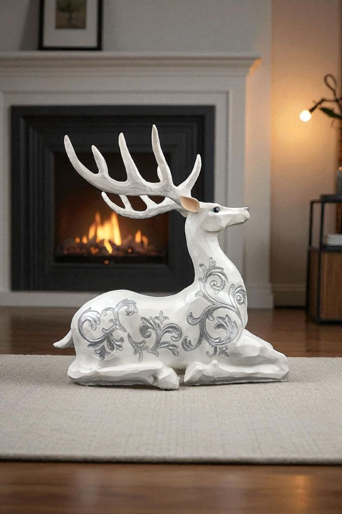 Venado ciervo moderno decorativo nórdico acogedor decoracion de navidad navideñas.