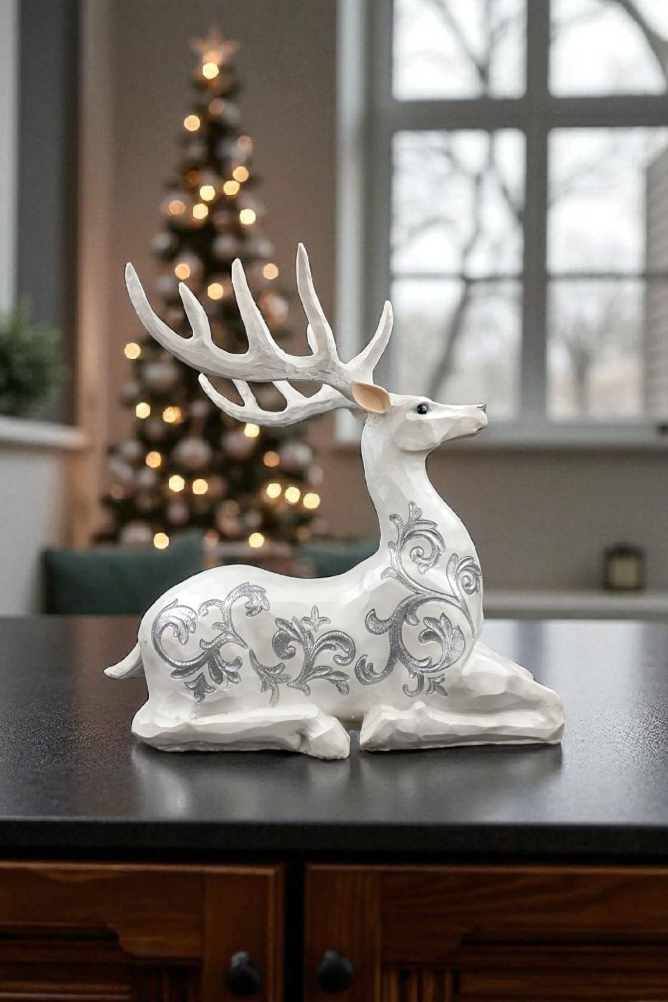 Venado ciervo moderno decorativo nórdico acogedor decoracion de navidad navideñas.
