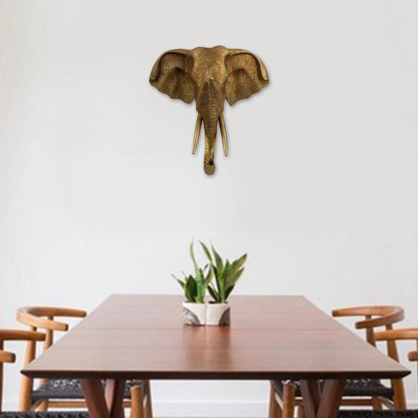 Cabeza de animales elefante trofeos para pared decoraciones