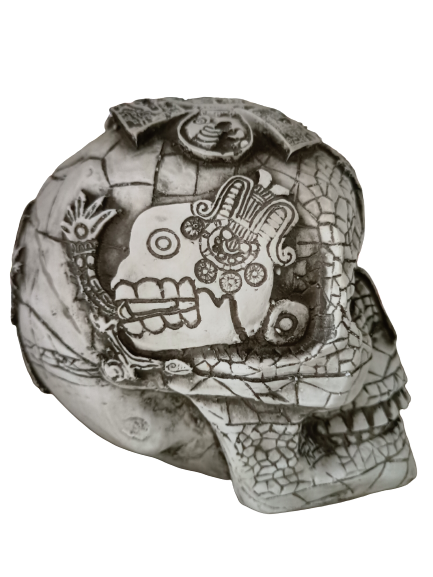 cráneo decorativo para día de muertos cultura mexicana