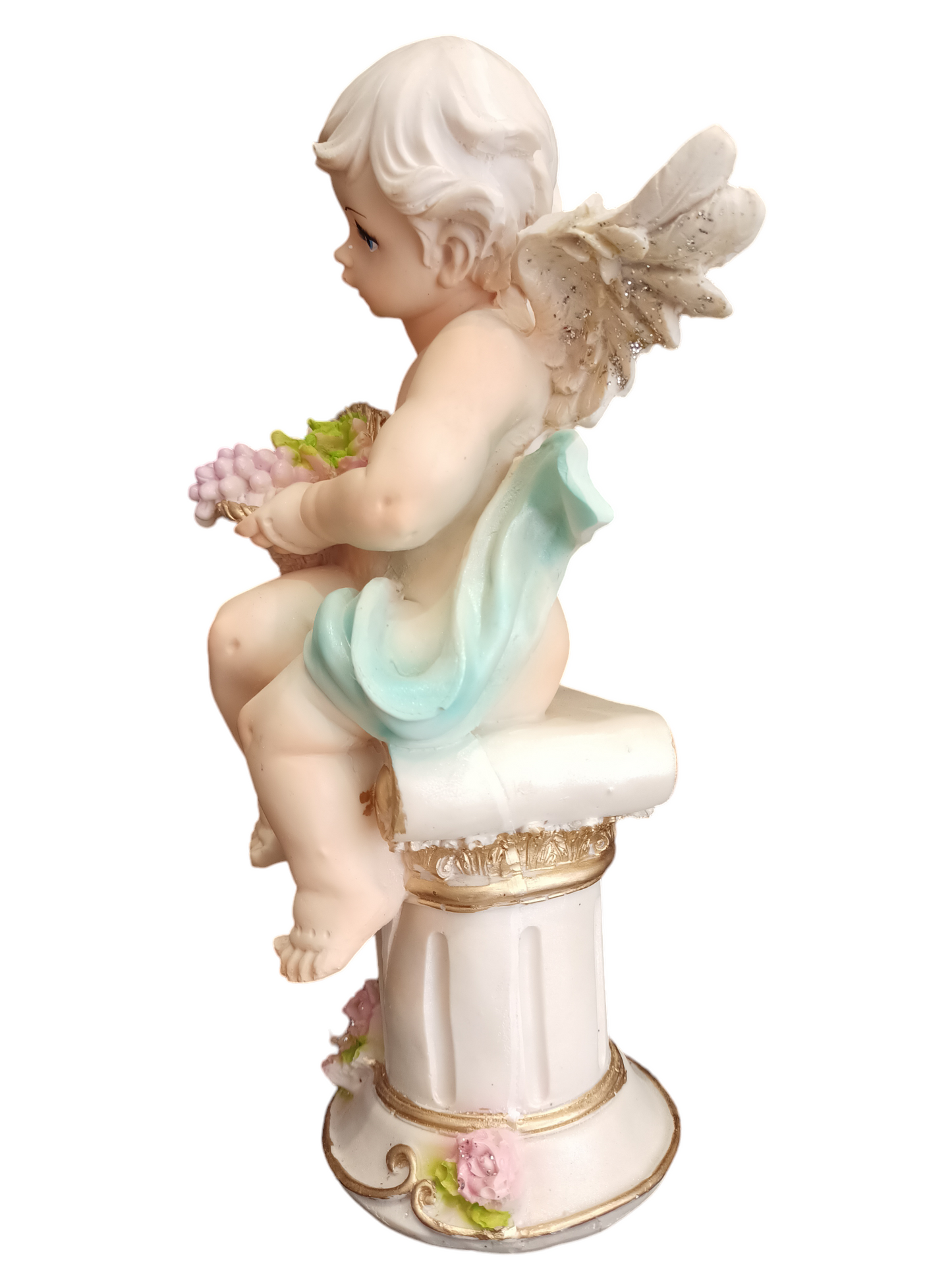 Dúo de Ángeles de la Abundancia – Prosperidad, Bendición y Armonía para tu Hogar (27 cm)