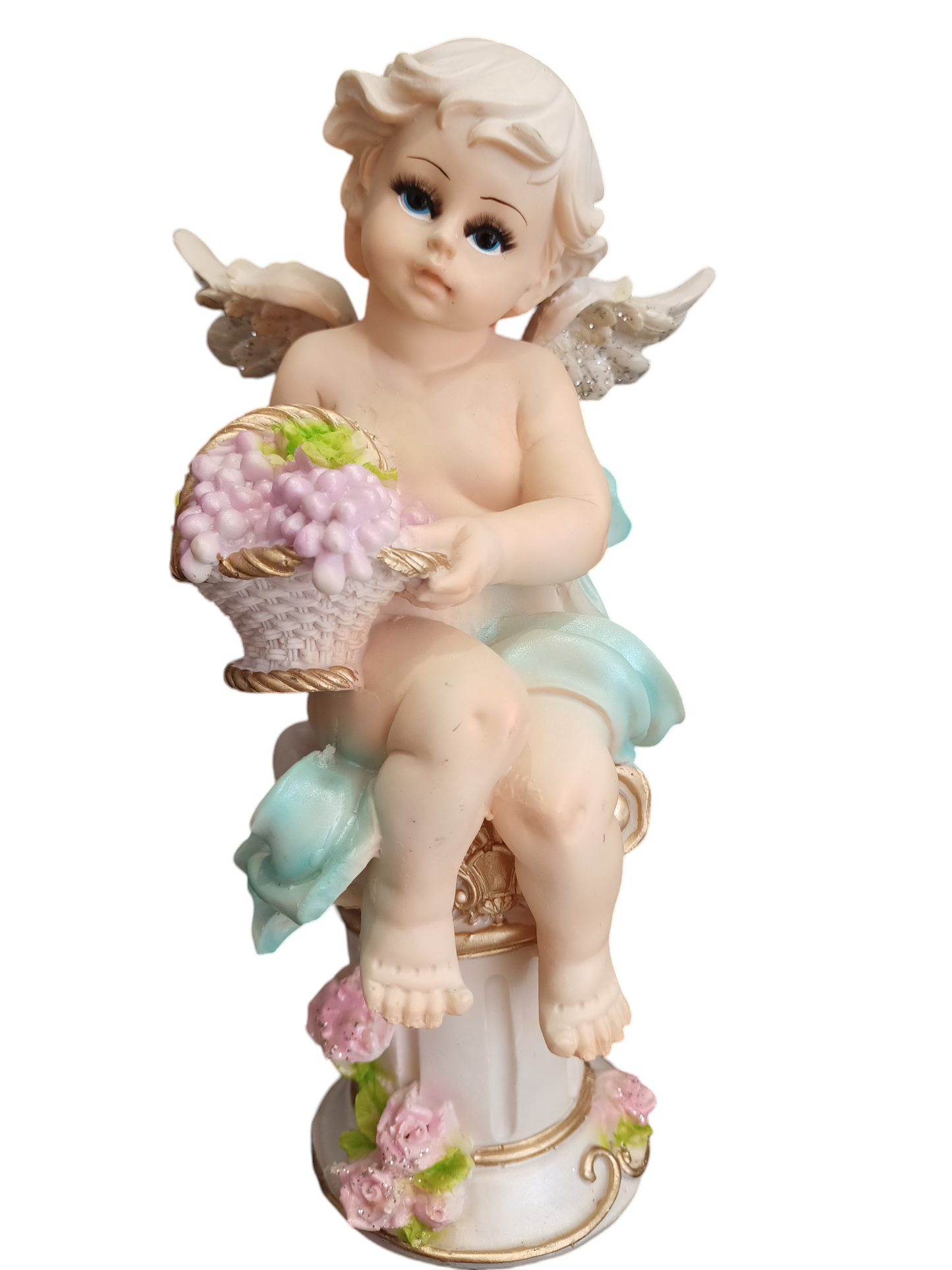 Dúo de Ángeles de la Abundancia – Prosperidad, Bendición y Armonía para tu Hogar (27 cm)