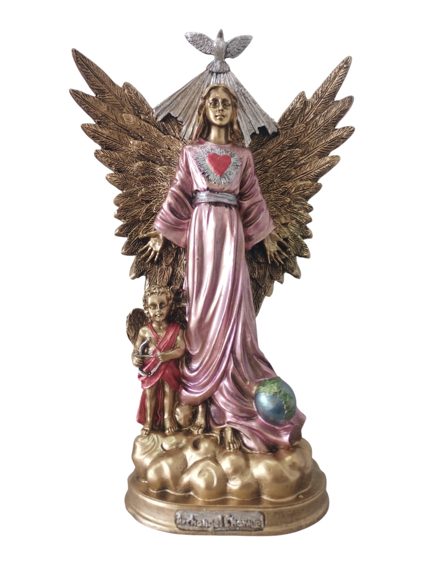 Arcángel Chamuel – Amor, Paz y Armonía | Escultura Decorativa 30 cm