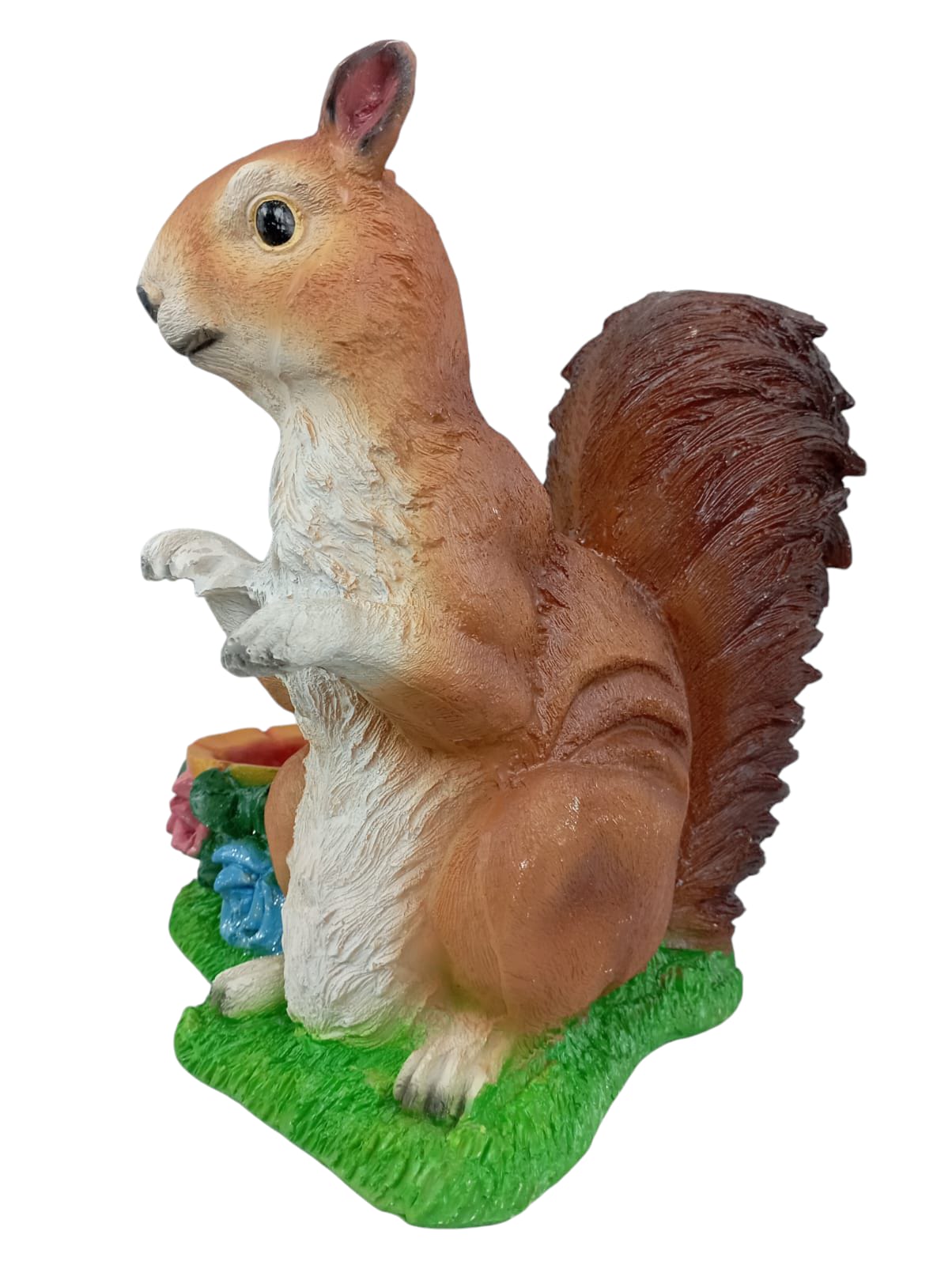 Maceta Decorativa Ardilla de Resina – Figura para Jardín y Hogar 30 cm | Adorno Natural y Original