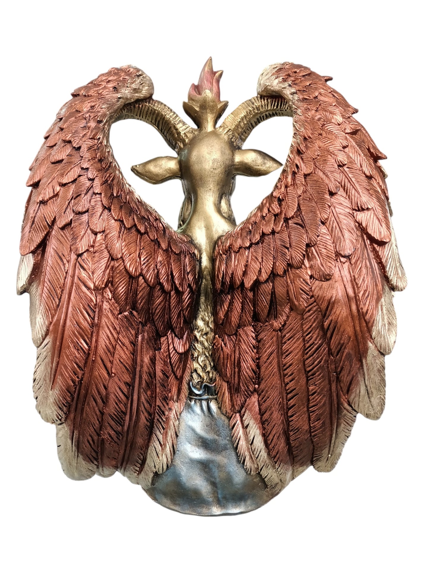 Figura Baphomet 40 cm Decoración Esotérica Premium | Estatua Mística de Resina con Acabado Antiguo