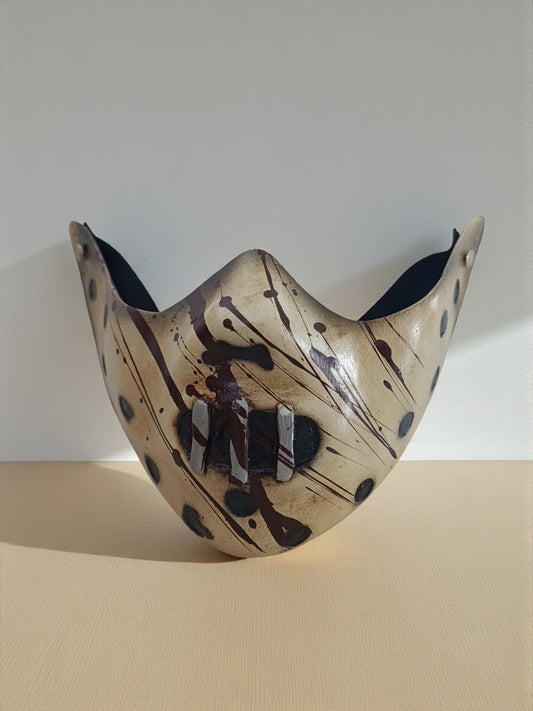 Bozal Disfraz Hannibal Lecter – Máscara Decorativa de Terror 21 cm | Accesorio para Halloween y Coleccionistas