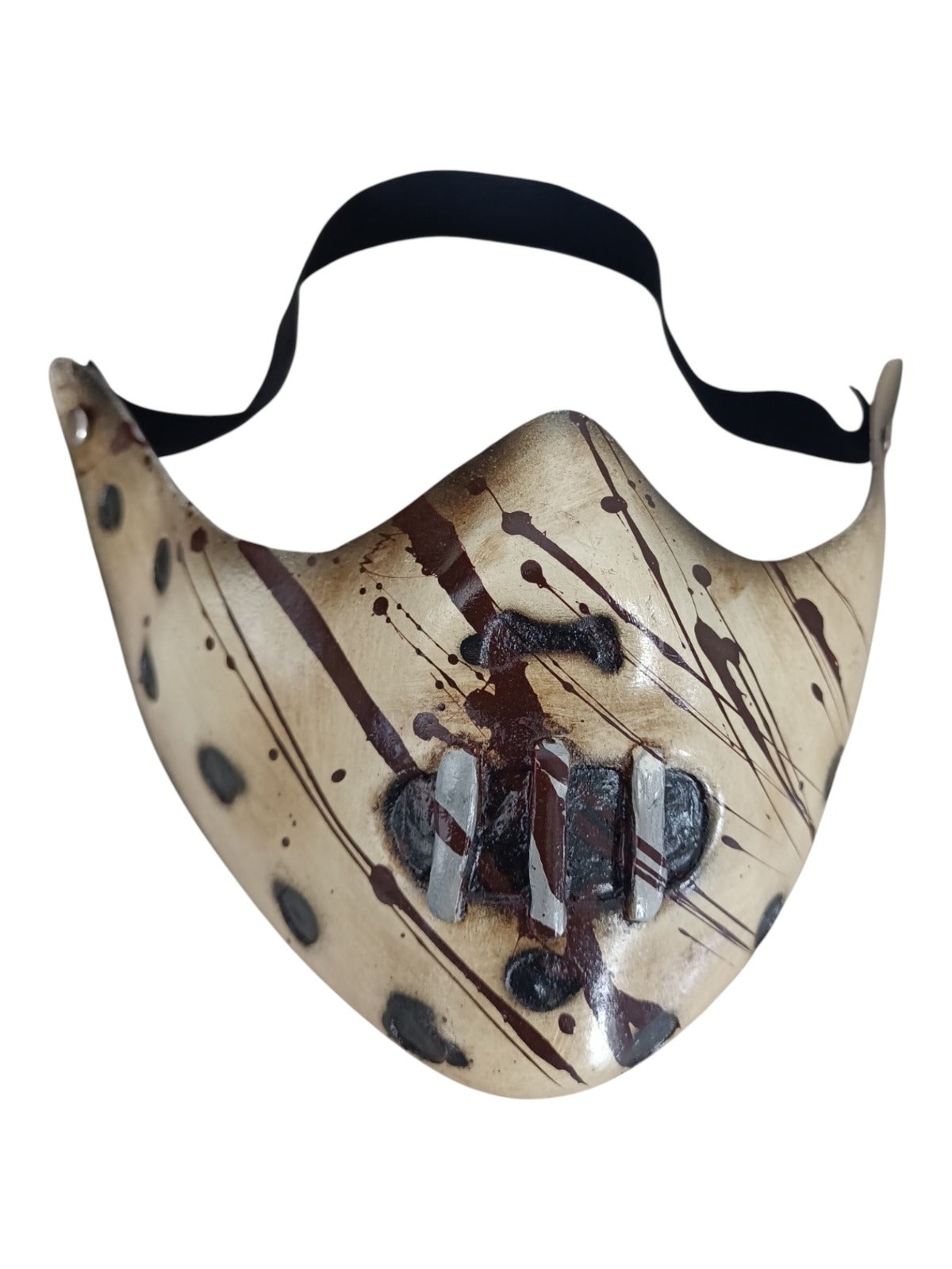 Bozal Disfraz Hannibal Lecter – Máscara Decorativa de Terror 21 cm | Accesorio para Halloween y Coleccionistas
