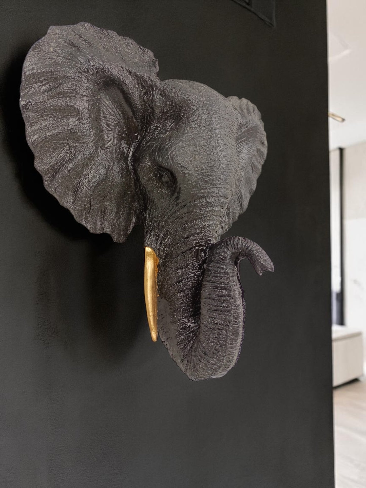 Elephant animal head trophies for wall decorations 