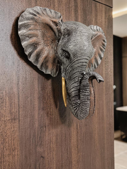 Cabeza de animales elefante trofeos para pared decoraciones