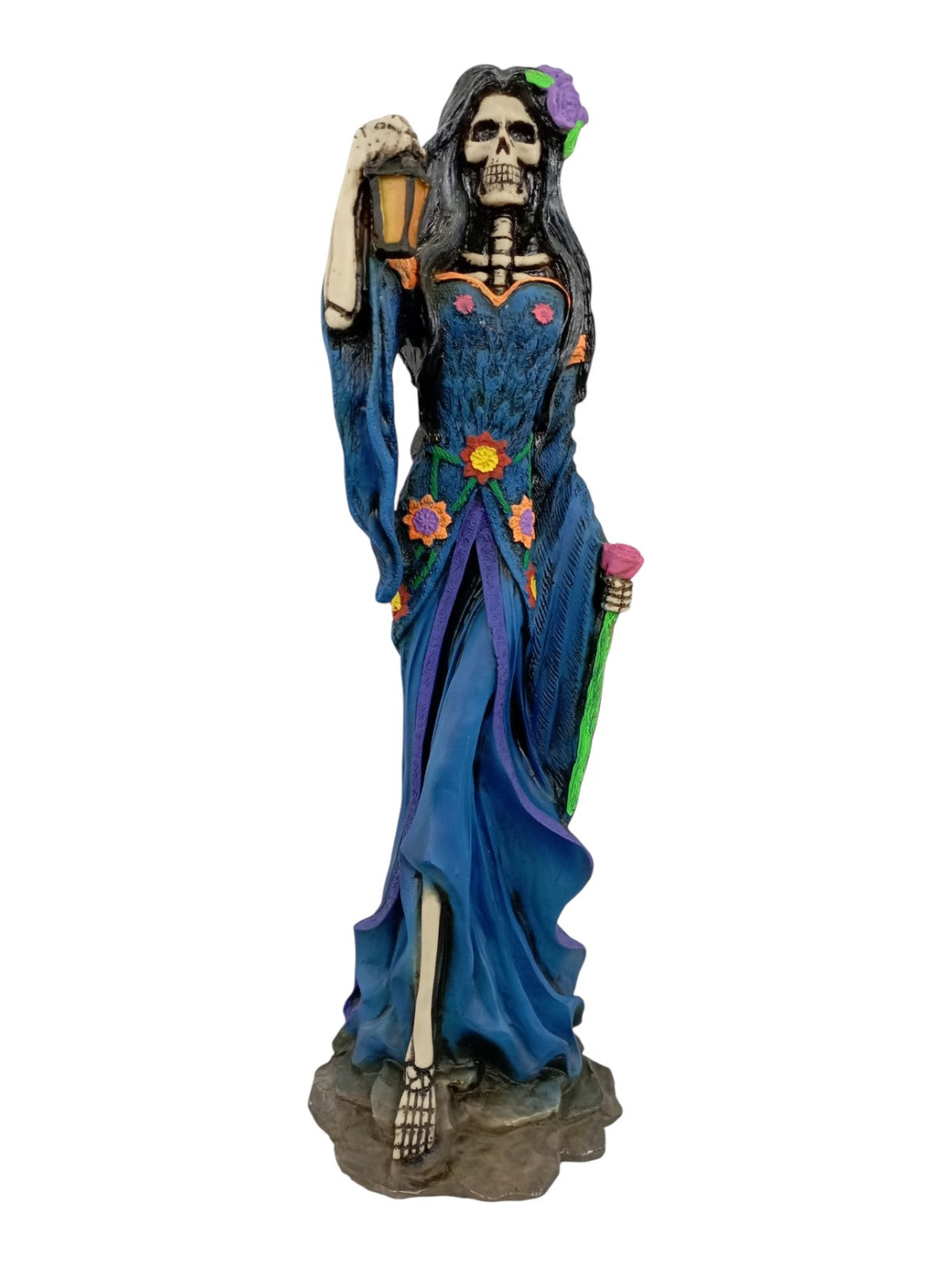 Catrinas de la Luz Decorative Catrines for Day of the Dead, 50 cm, Handmade Mexican Resin Figures (Large) 