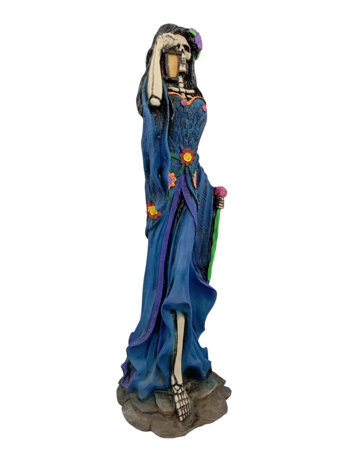 Catrinas de la Luz Decorative Catrines for Day of the Dead, 50 cm, Handmade Mexican Resin Figures (Large) 