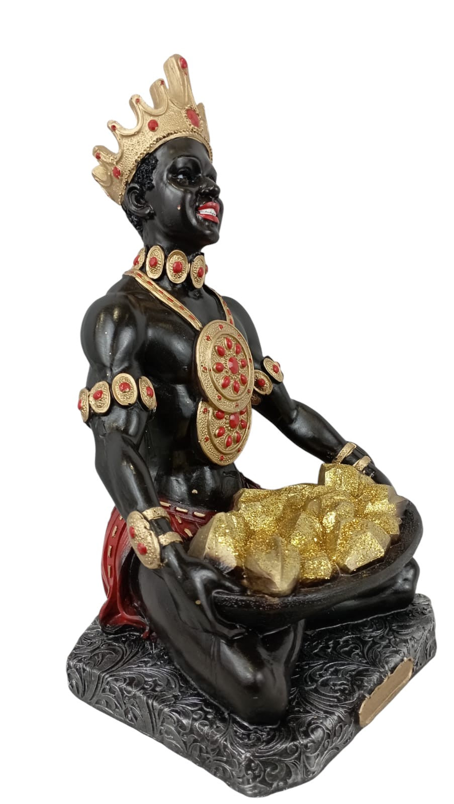 Estatua de Changó Macho – Orisha del Poder y la Abundancia 30 cm
