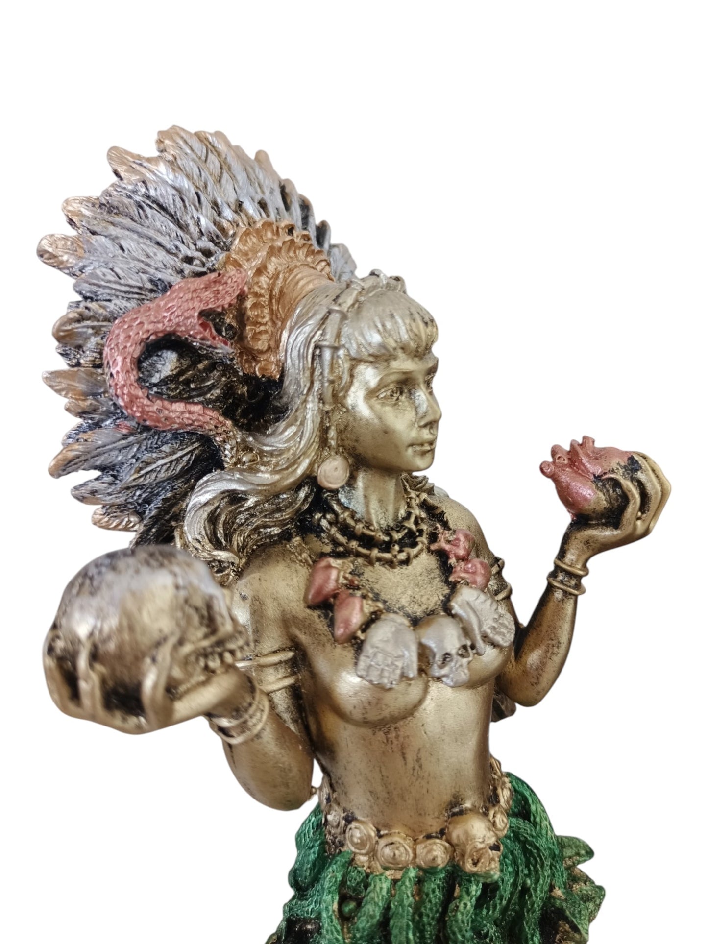 Coatlicue – Diosa Azteca de la Vida y la Muerte | Figura Decorativa en Resina 24 cm