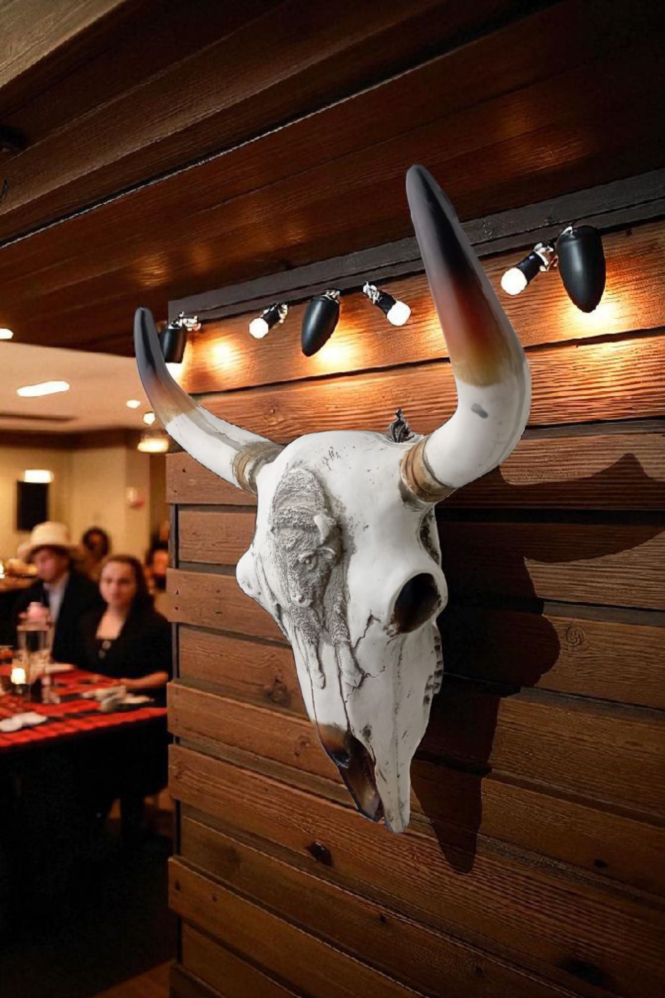 Cráneo Mini de Búfalo Decorativo – Amuleto de Protección, Protección Energética