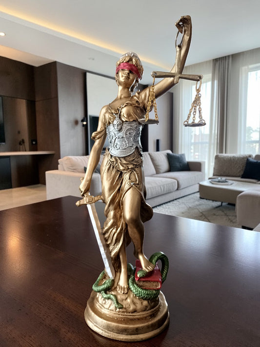Themis con Balanza – Símbolo Supremo de Justicia y Equilibrio