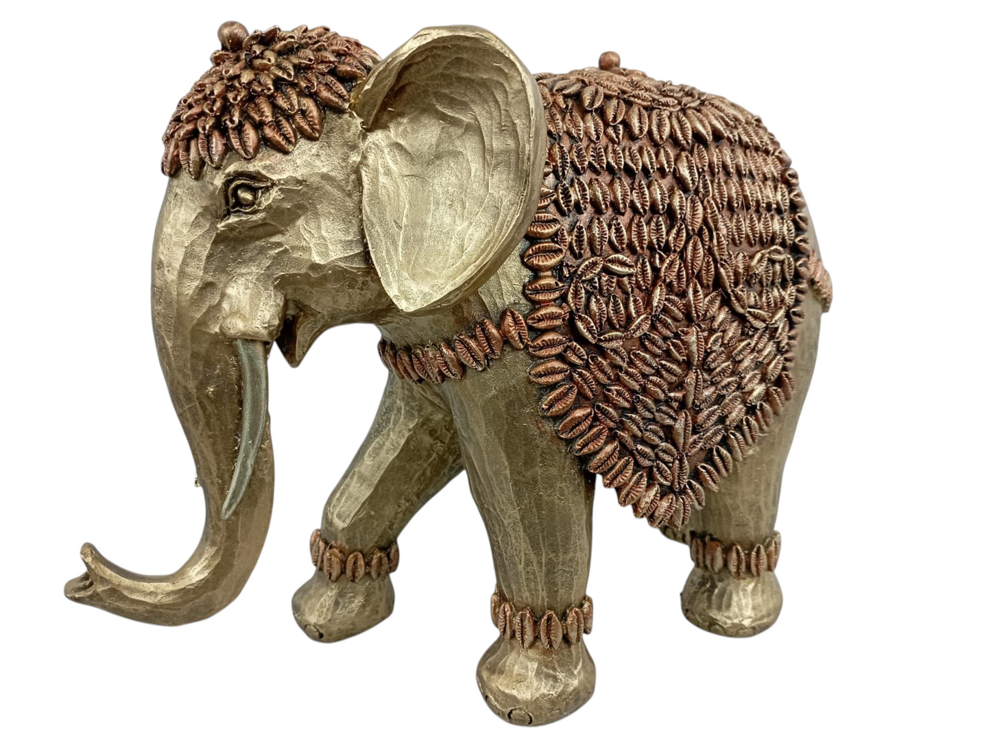 Elefante Artesanal de la Abundancia con Detalles Étnicos – Prosperidad, Protección y Elegancia