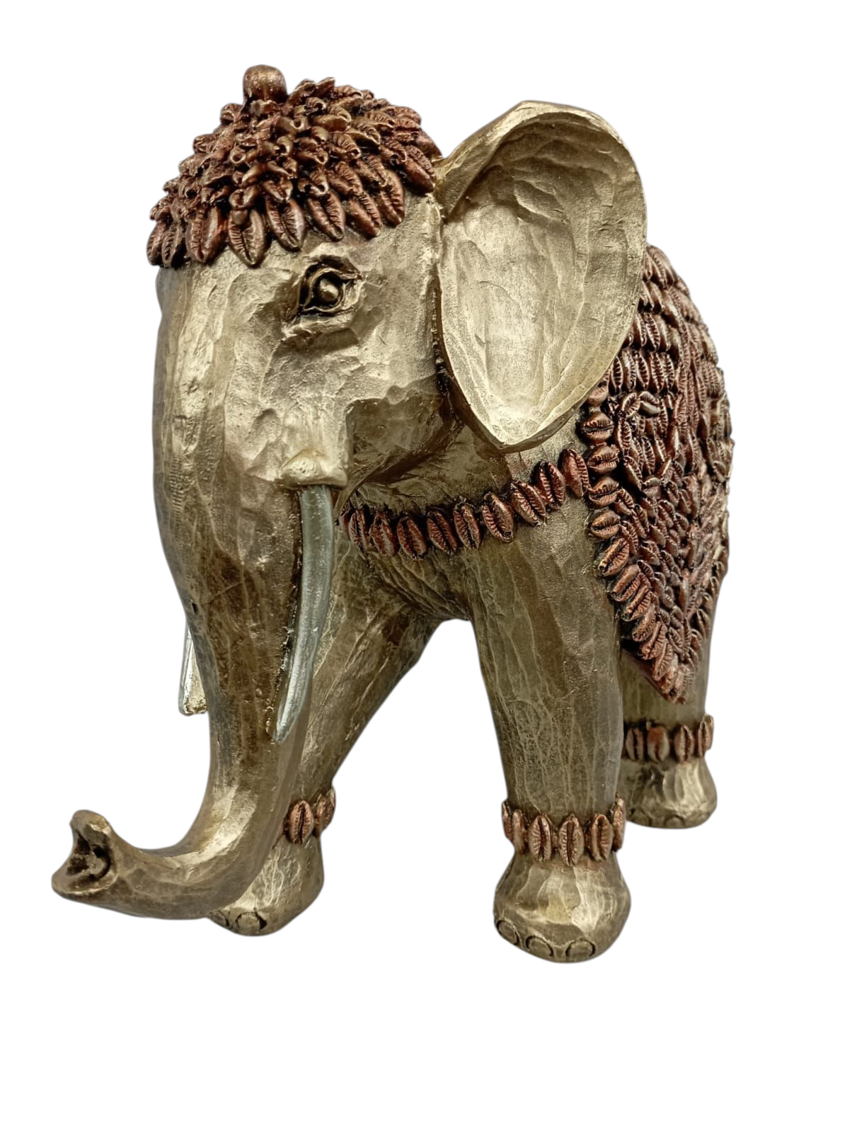 Elefante Artesanal de la Abundancia con Detalles Étnicos – Prosperidad, Protección y Elegancia