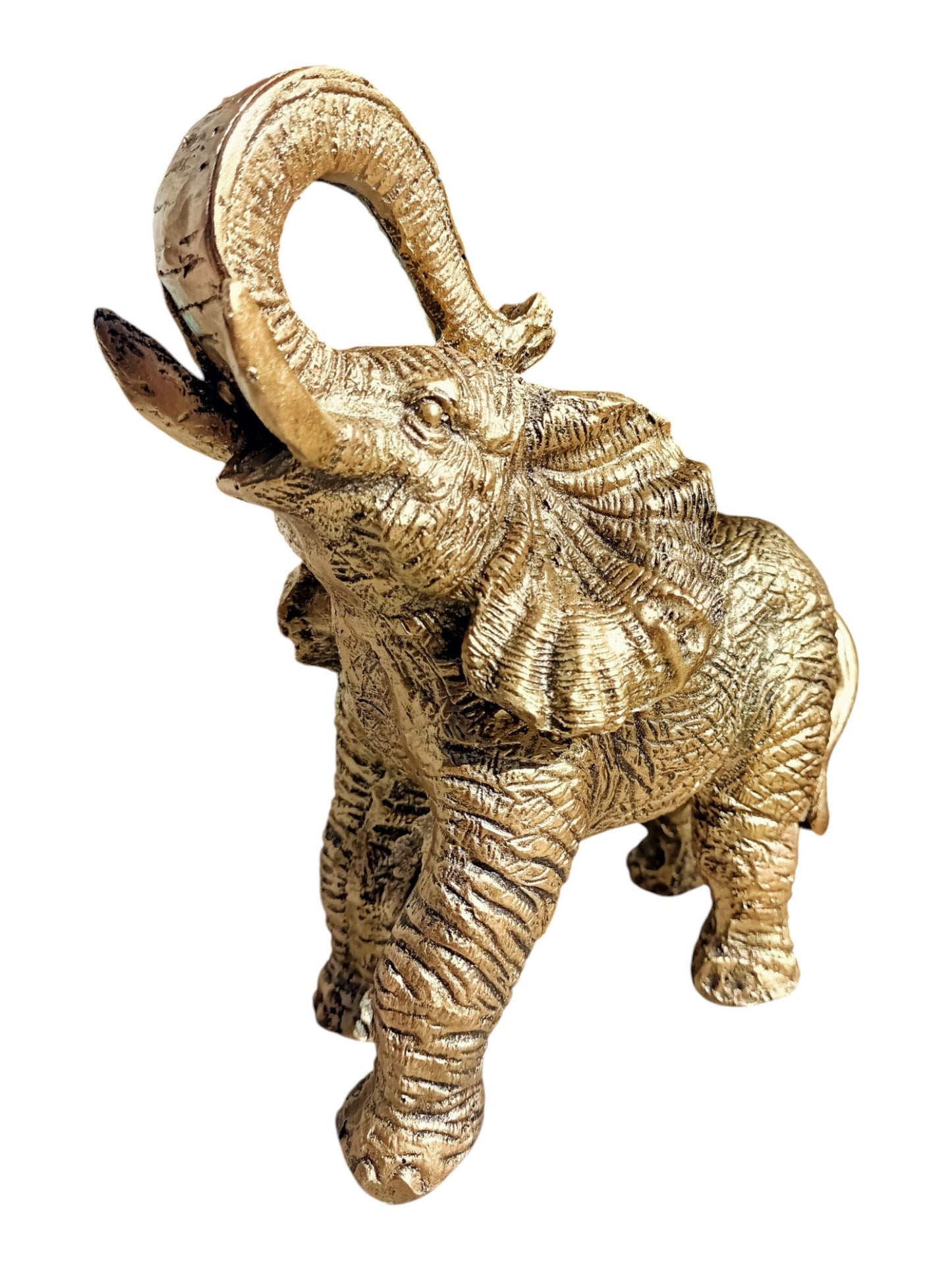 Elefante Dorado de la Abundancia – Símbolo de Suerte, Protección y Prosperidad