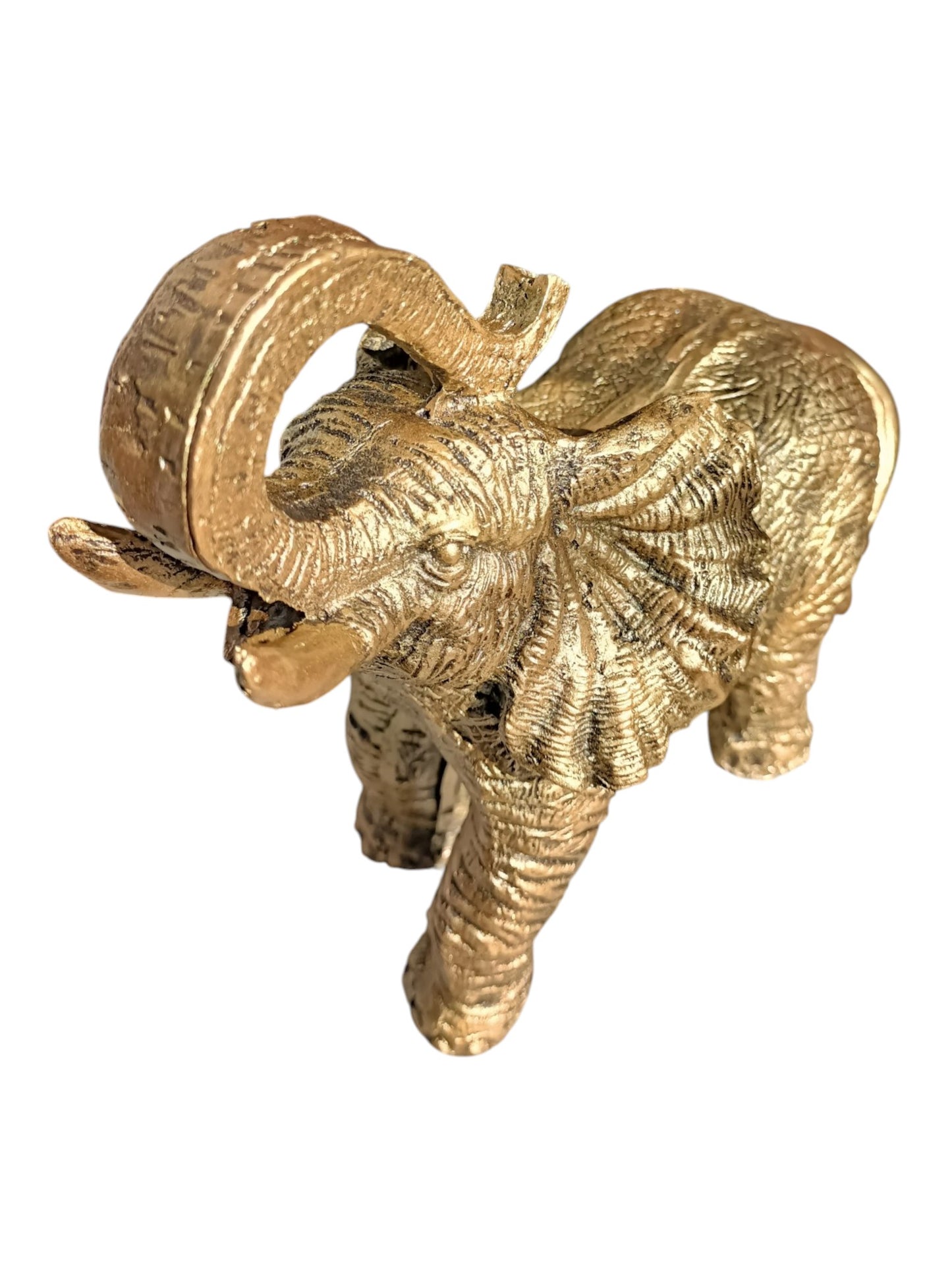 Elefante Dorado de la Abundancia – Símbolo de Suerte, Protección y Prosperidad