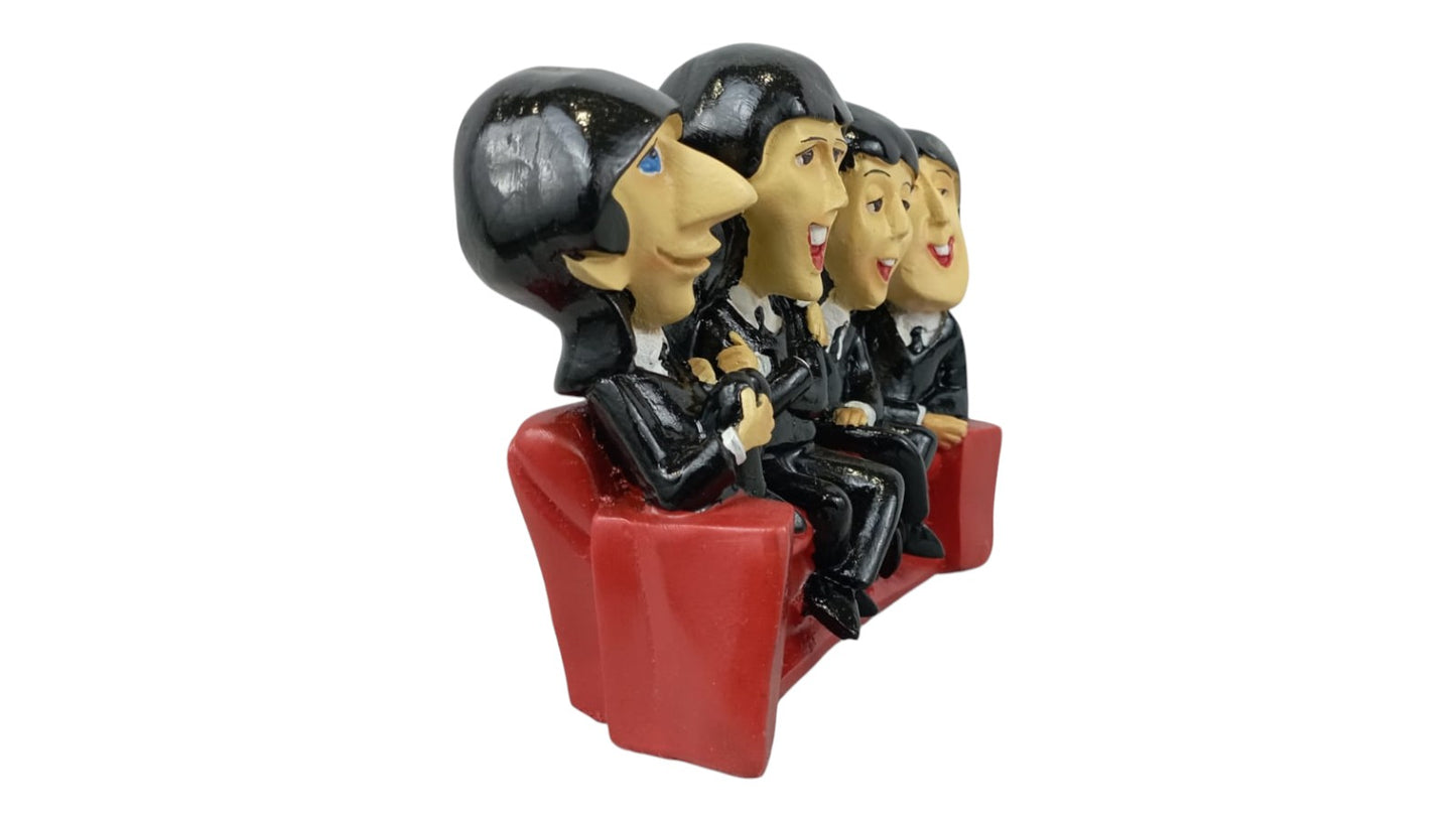 Figura decorativa The Beatles en sillón – Coleccionable icónico