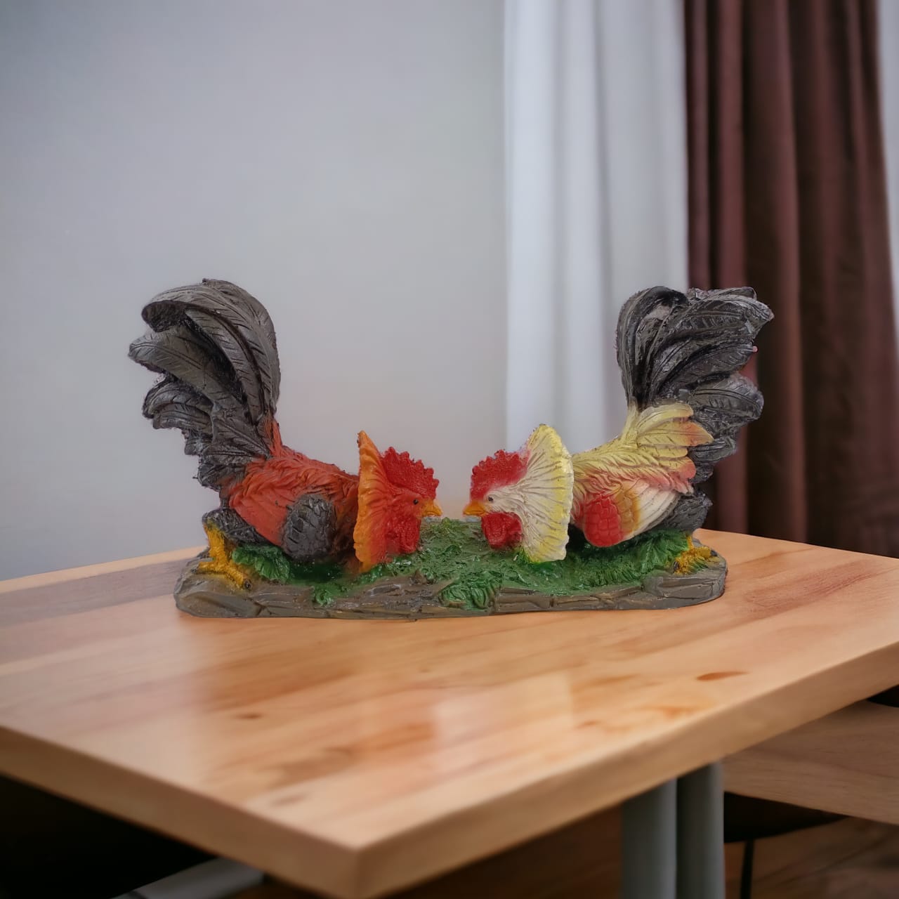 Pareja de Gallos Decorativos – Fuerza, Carácter y Espíritu de Victoria