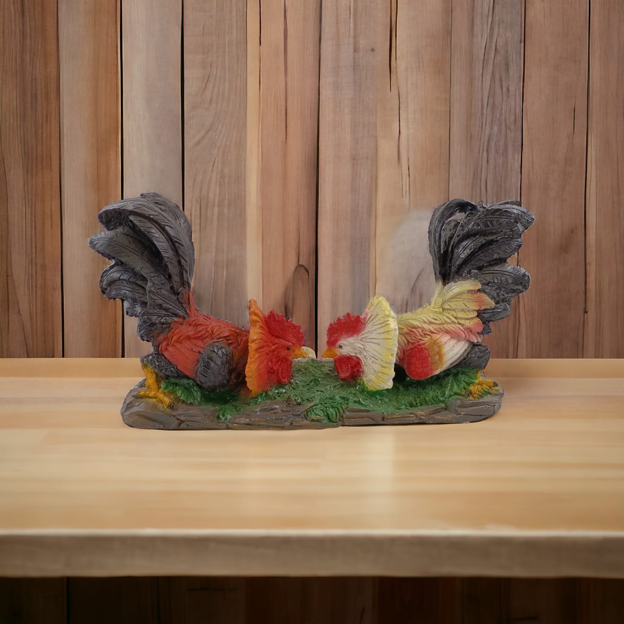 Pareja de Gallos Decorativos – Fuerza, Carácter y Espíritu de Victoria