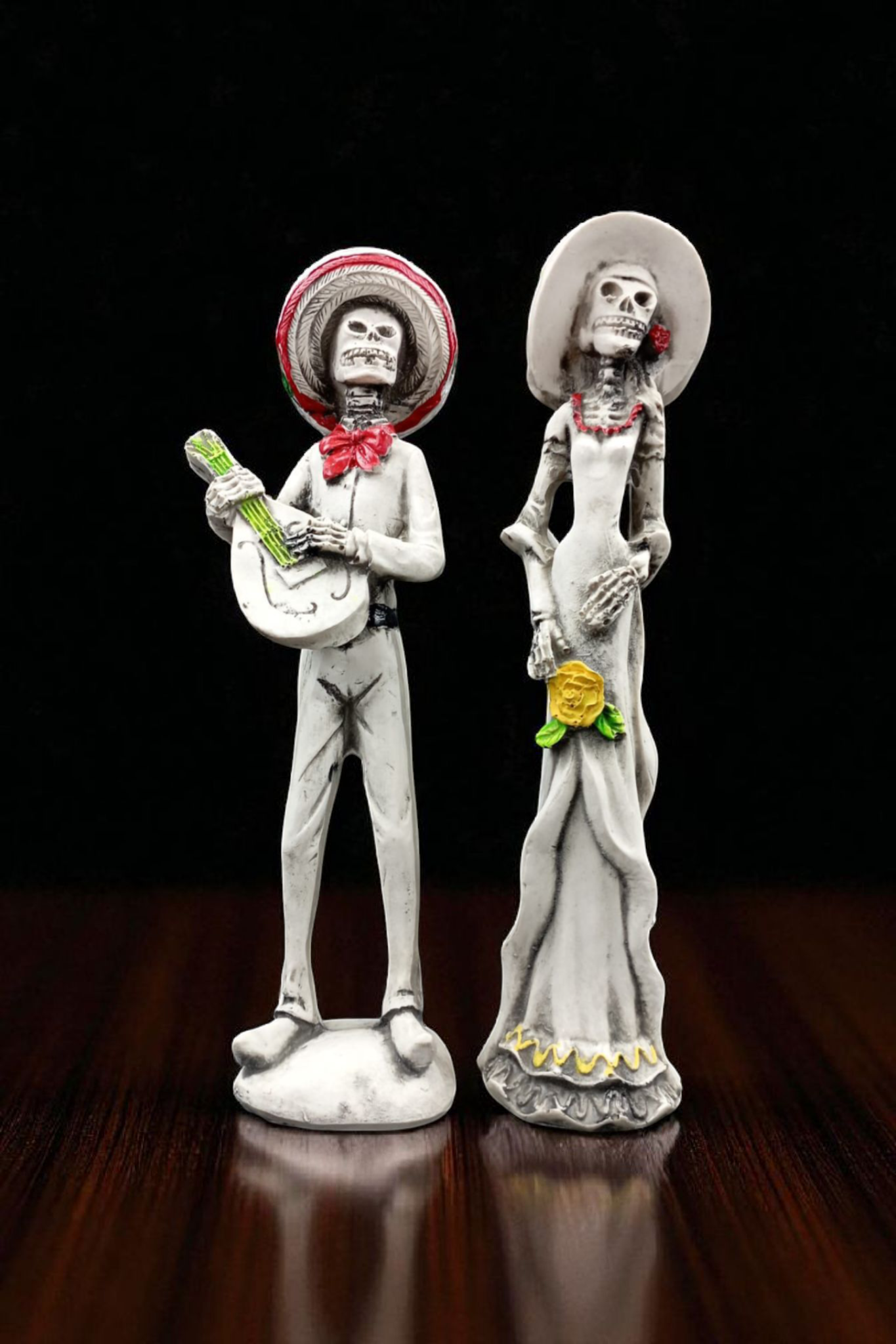 Pareja de Catrines Decorativos – Día de Muertos